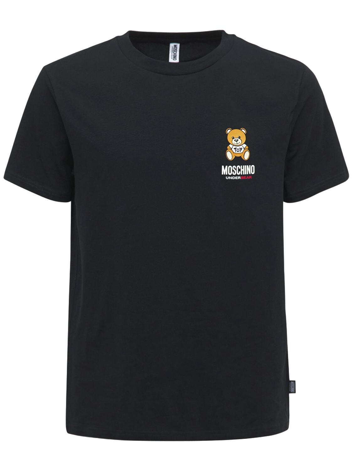 MOSCHINO UNDERWEAR Logo & Puff Teddy Cotton T-shirt