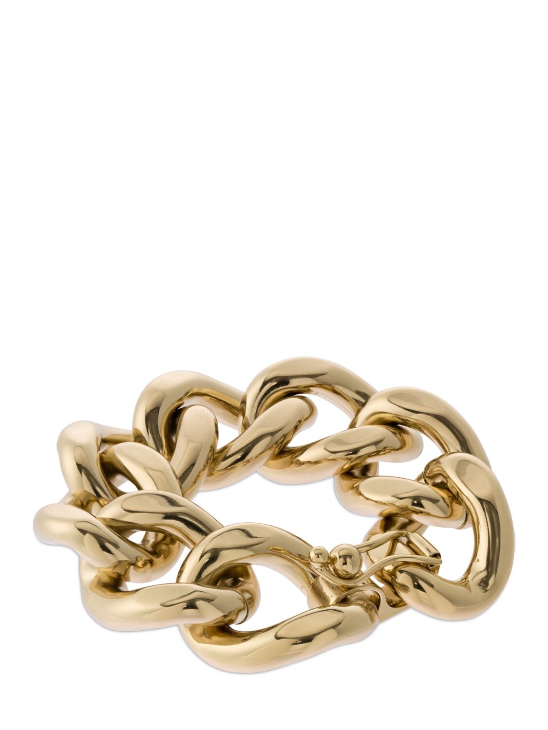 Shop Isabel Marant Links Chunky Chain Bracelet In Gold
