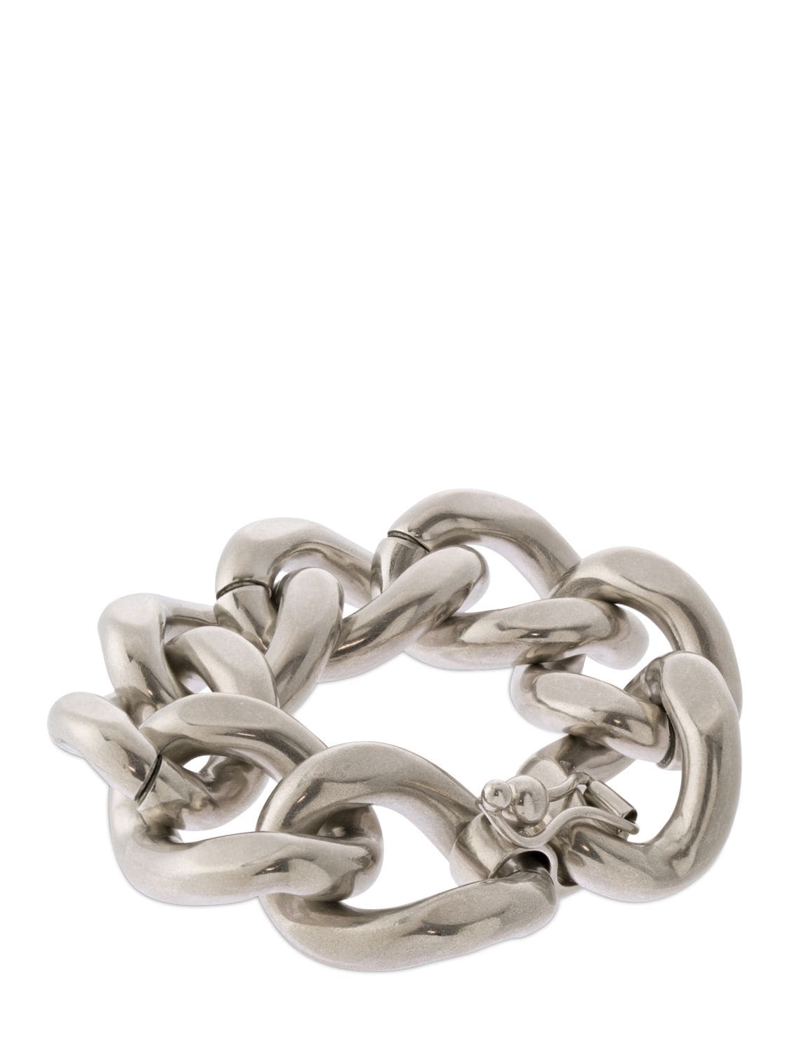 Shop Isabel Marant Links Chunky Chain Bracelet In Silver
