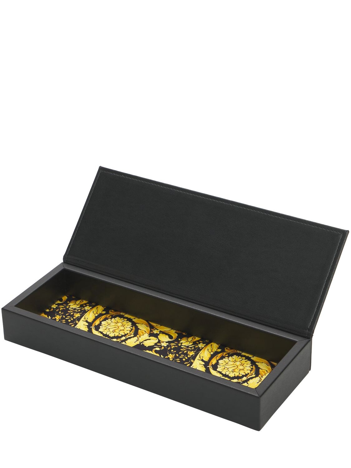 Shop Versace Barocco Pen Box In Black