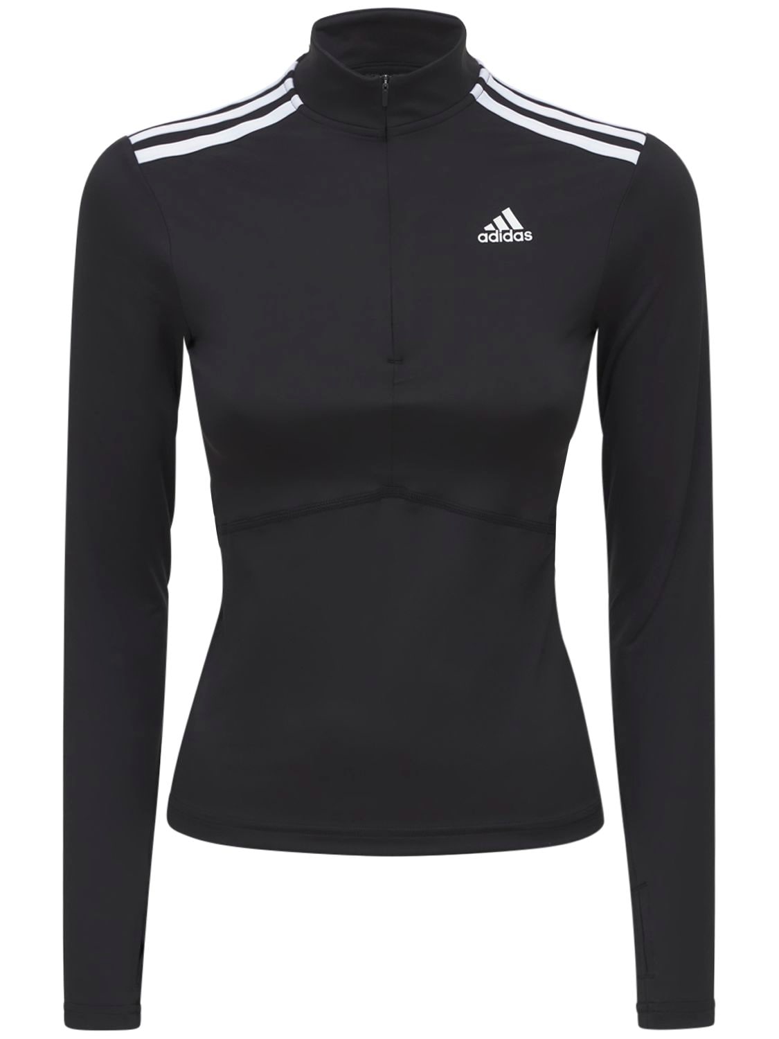 Adidas Performance - Long sleeve zip-up sweatshirt - Black | Luisaviaroma