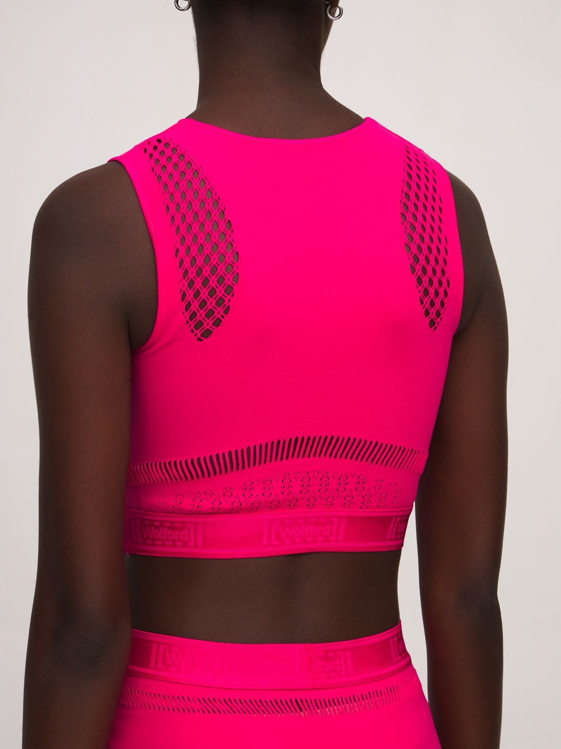 Wolford Shuri Cropped Tank Top In Heartbeat ModeSens