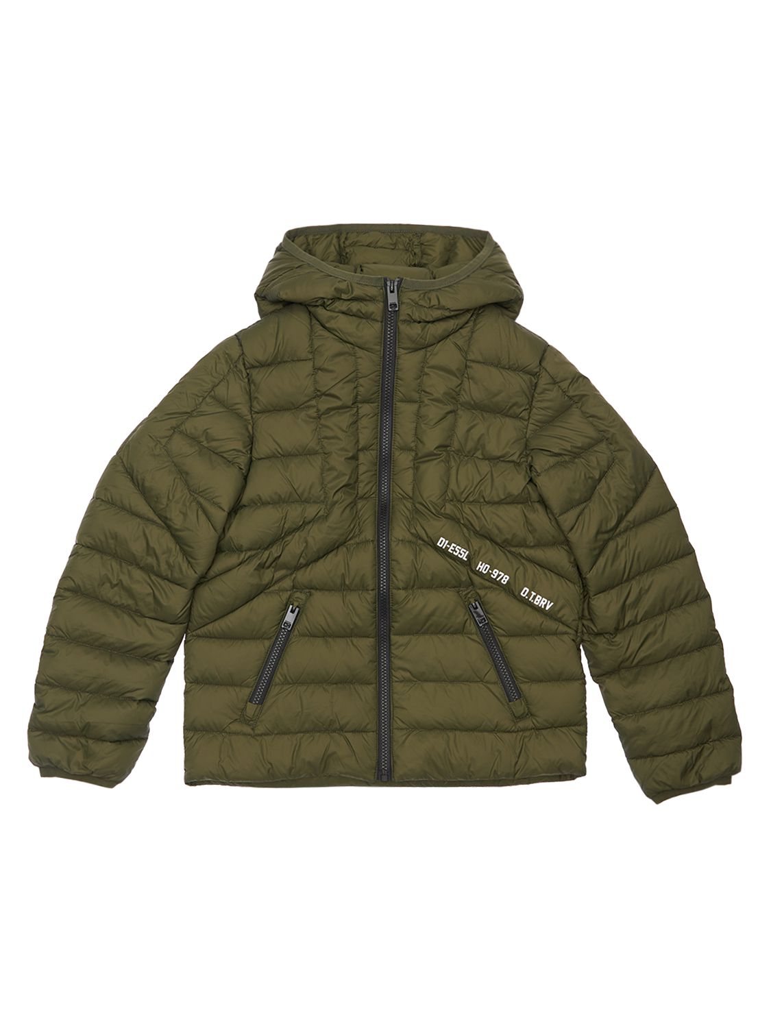 Daunenjacke Aus Nylon Mit Kapuze