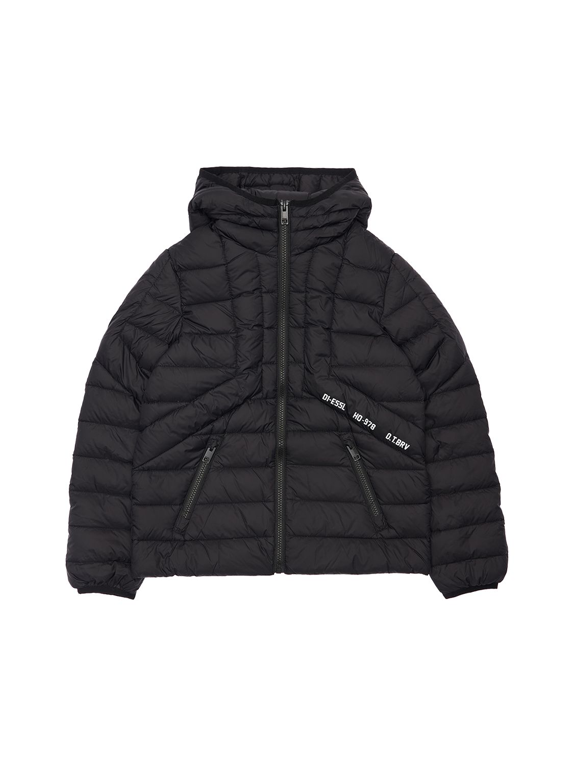 Daunenjacke Aus Nylon Mit Kapuze