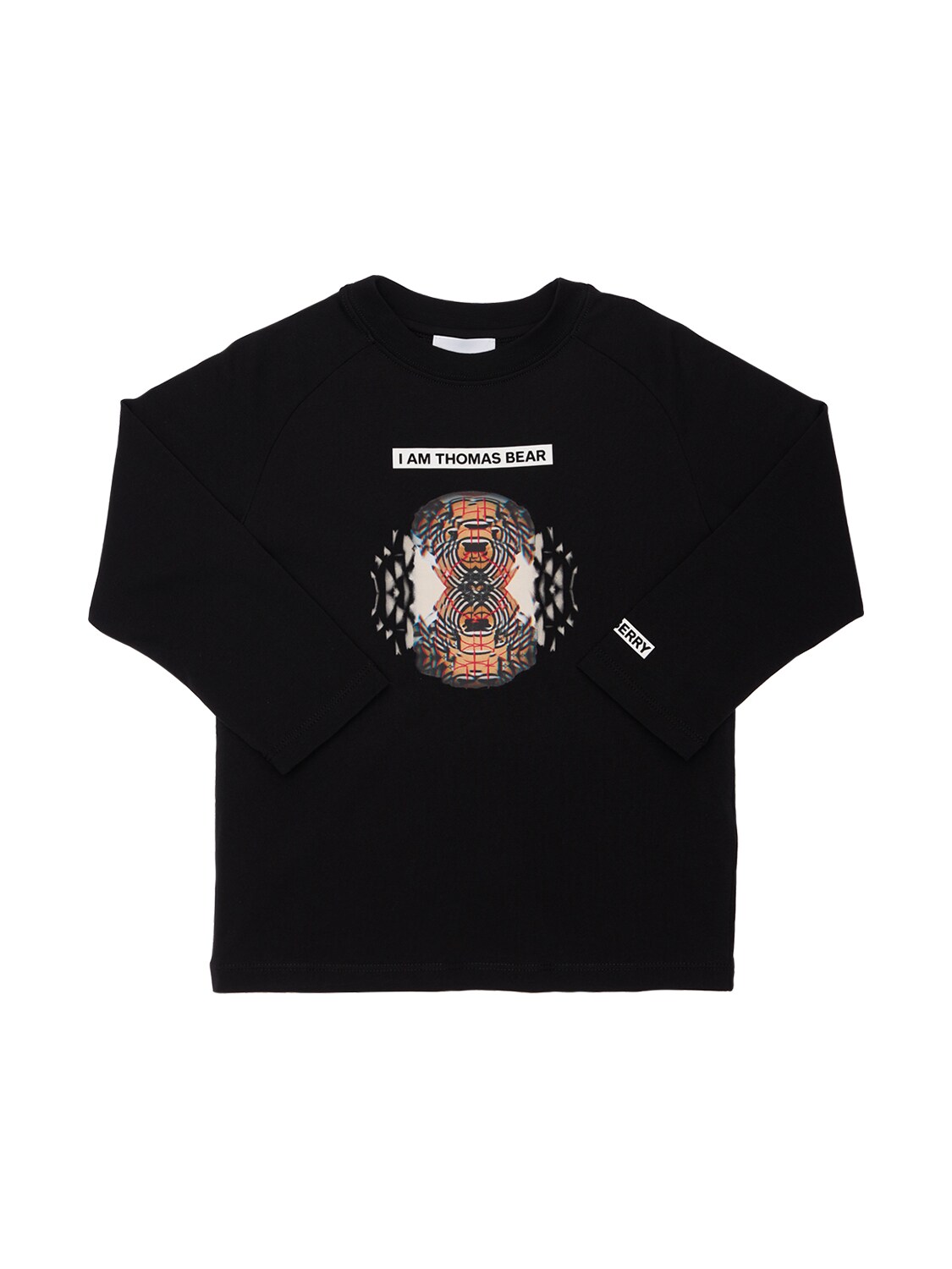 Burberry Kids' Bear Print Cotton Jersey T-shirt In Black | ModeSens