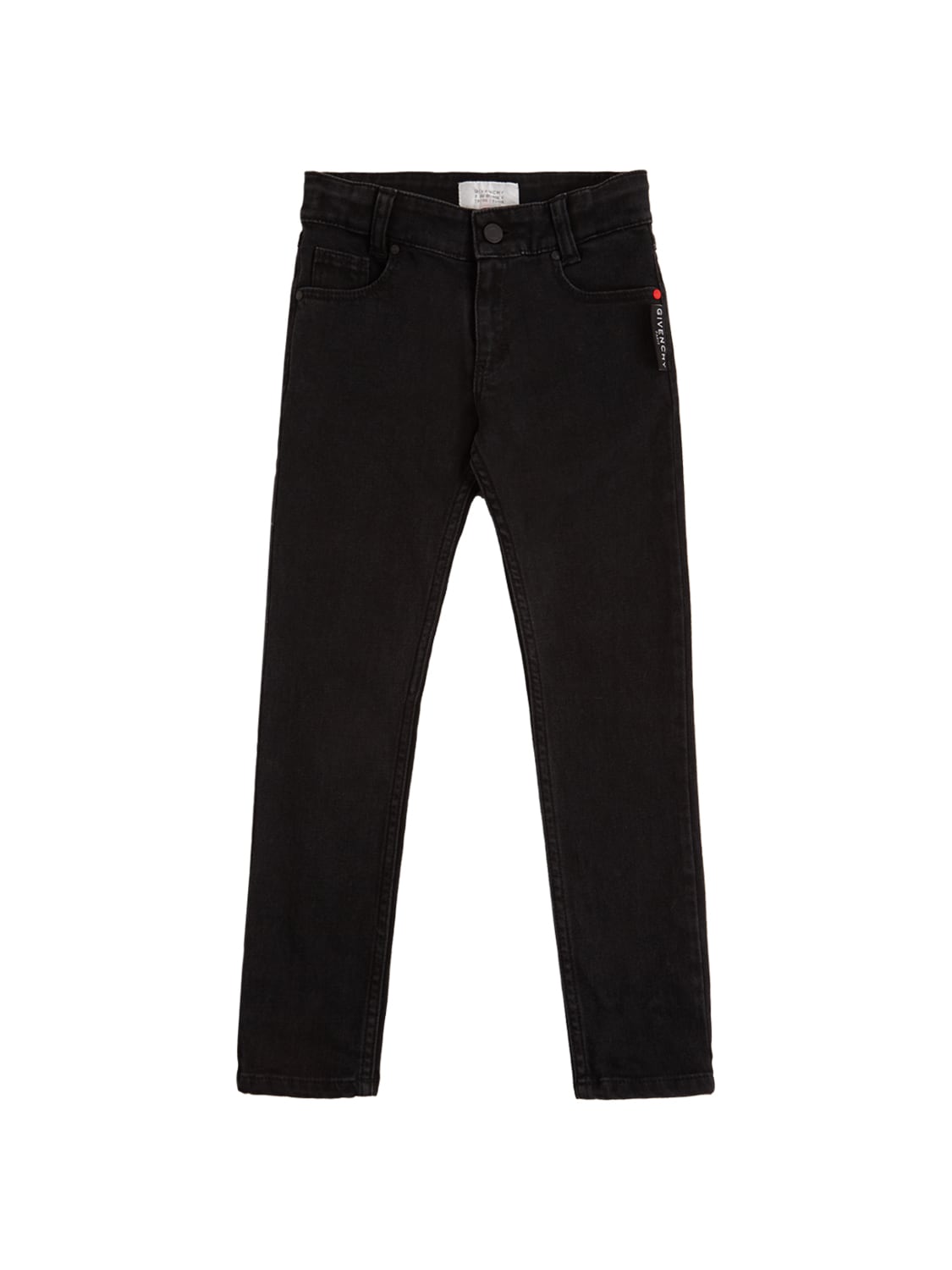 Givenchy Kids' Logo Stretch Cotton Denim Jeans In Black