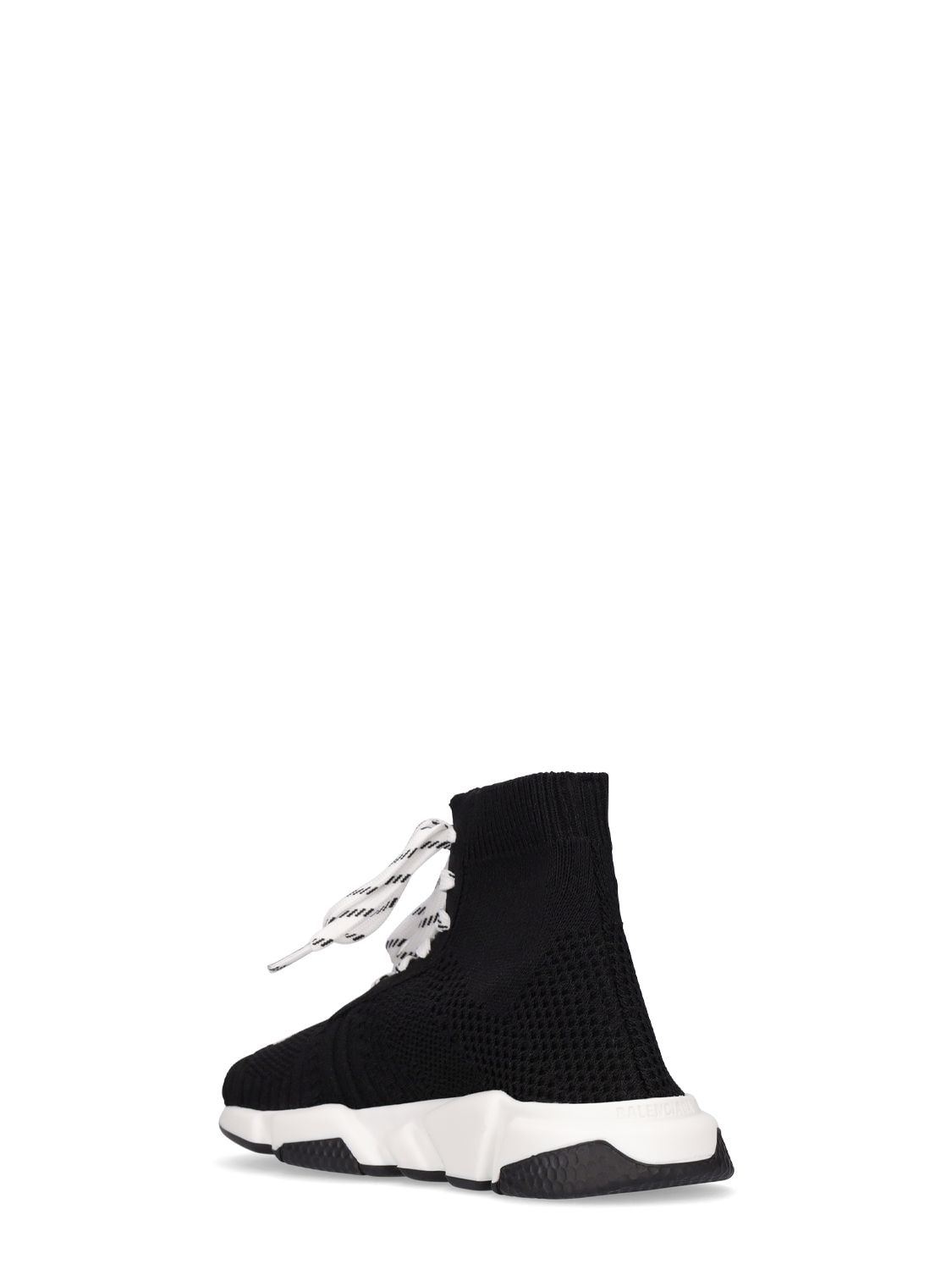 Shop Balenciaga Speed Knit Sneakers In Black,white
