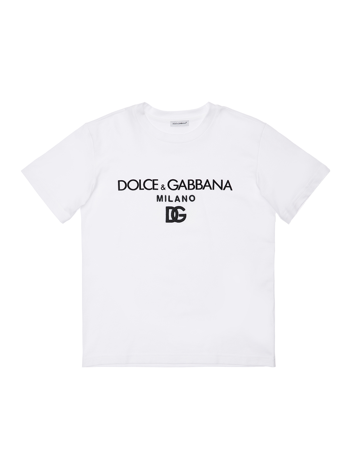 T-shirt Aus Baumwolljersey Mit Gesticktem Logo