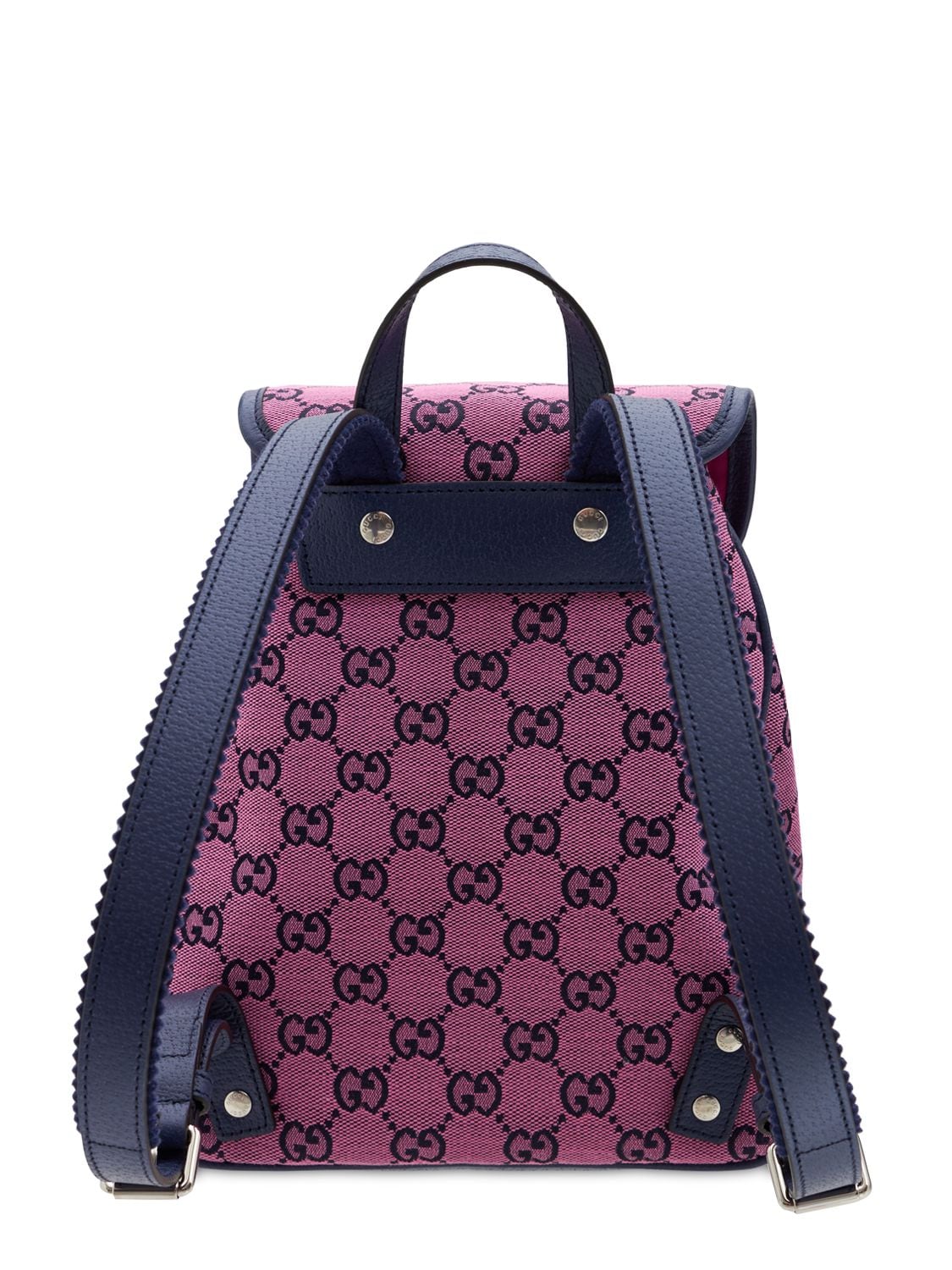 Gucci Kids' Gg-canvas Buckled Backpack In Pink