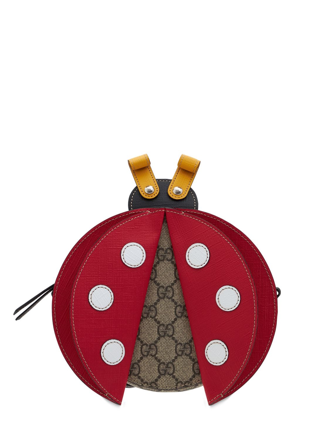 Gucci Kids' Ladybug Gg Supreme Shoulder Bag In 멀티컬러