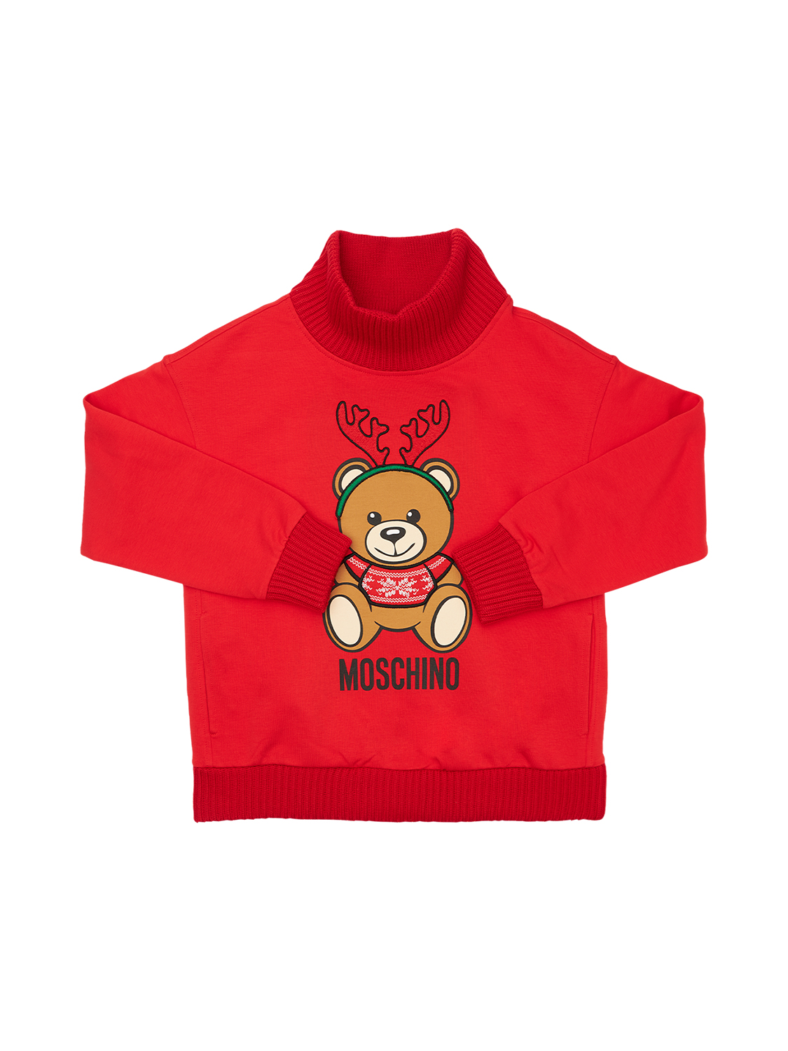 Pullover Aus Baumwolle Mit Weihnachtsmotiv