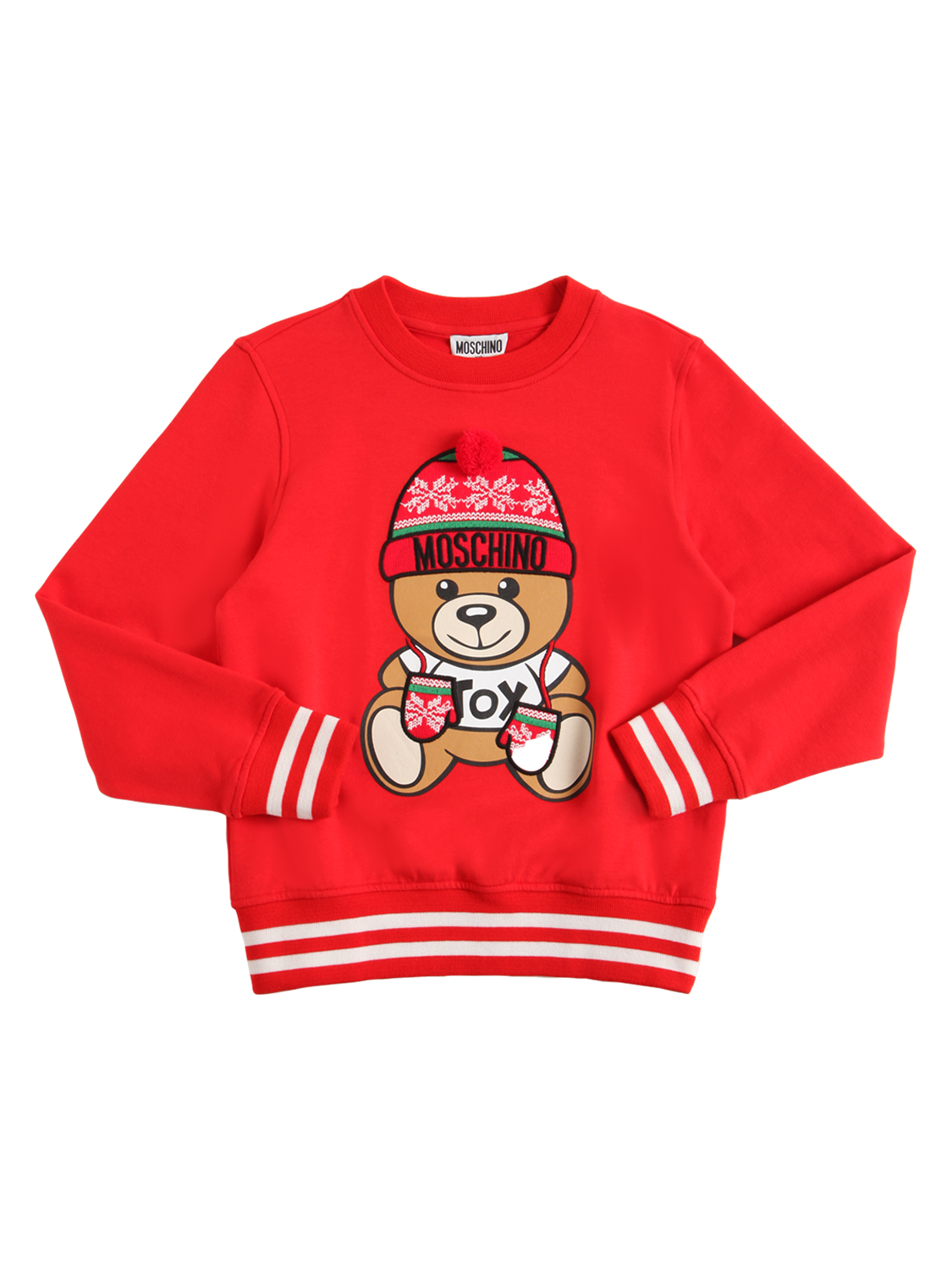 Sweatshirt Aus Baumwolle Mit Weihnachtsmotiv