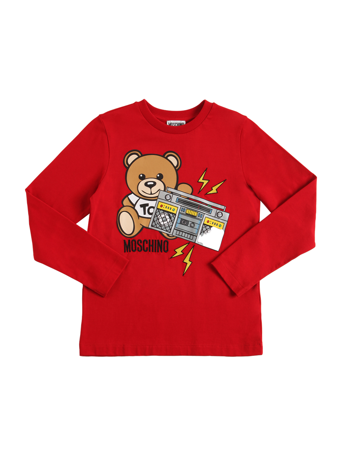 T-shirt Aus Baumwolljersey Mit Druck