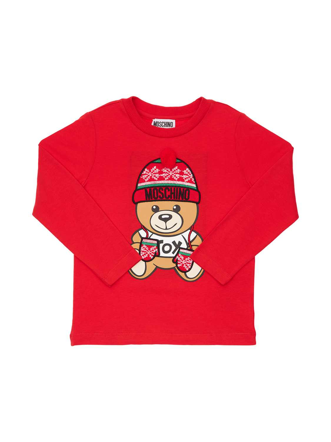 T-shirt Aus Baumwolljersey Mit Weihnachtsmotiv