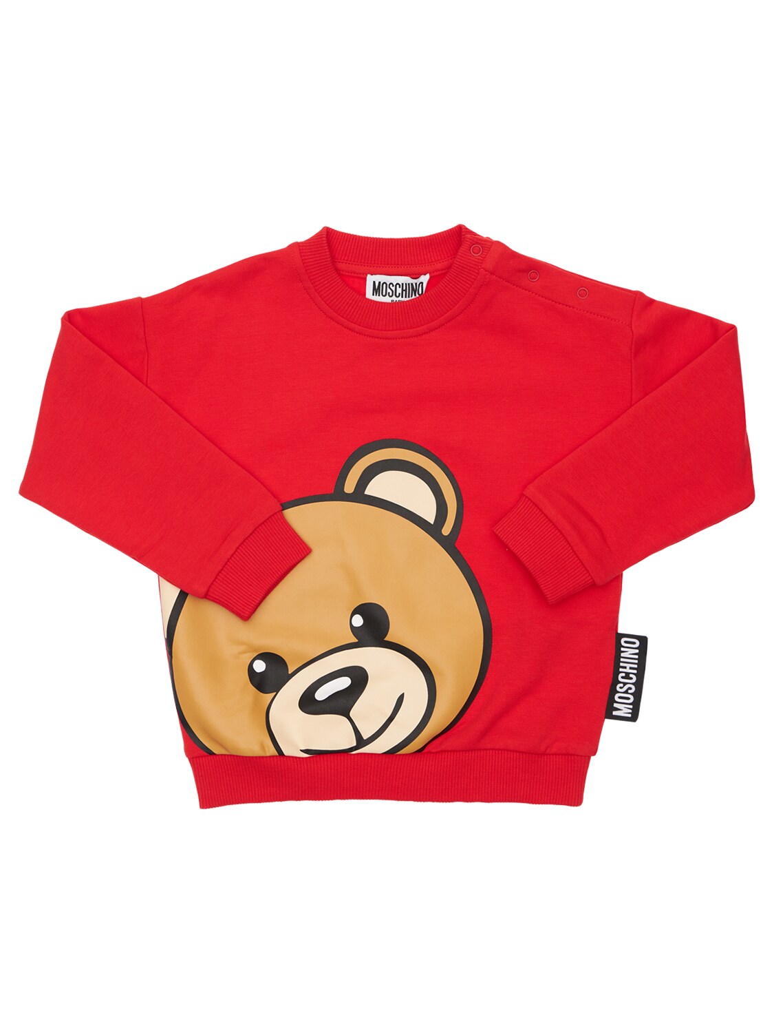 red moschino sweatshirt