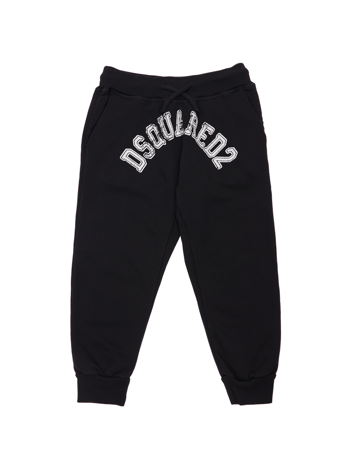 Dsquared2 Logo-print Drawstring-waist Track Trousers In Black