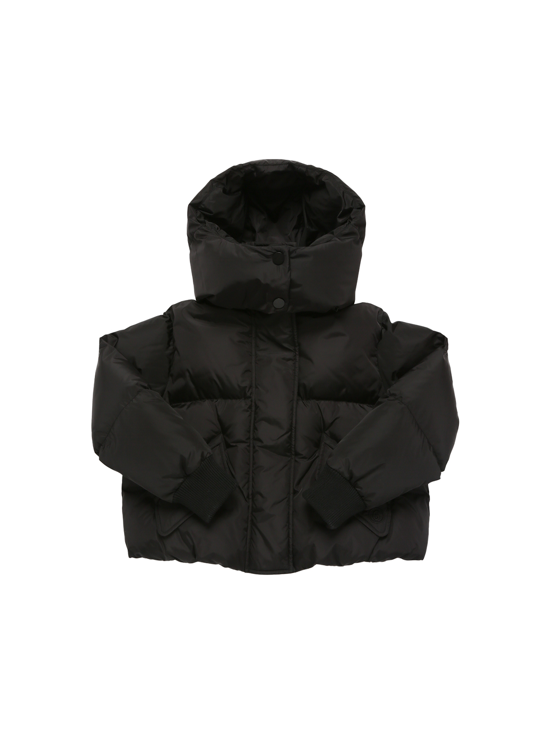 Mm6 Maison Margiela Teen Padded Bomber Jacket In 블랙