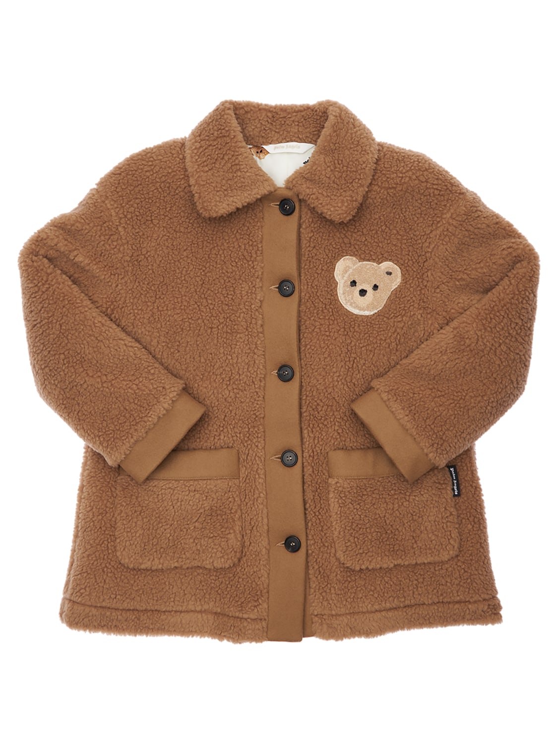 Teddy Puffer Coat W/ Bear Patch