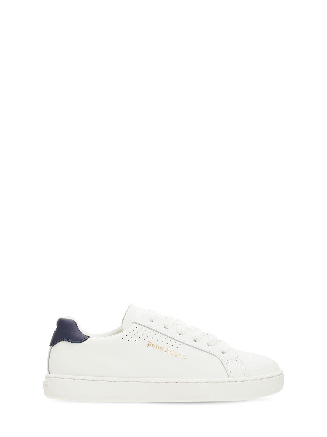 Logo Leather Lace-up Sneakers