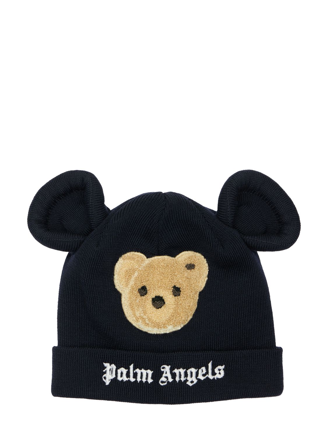 Palm Angels - Logo wool beanie hat w 