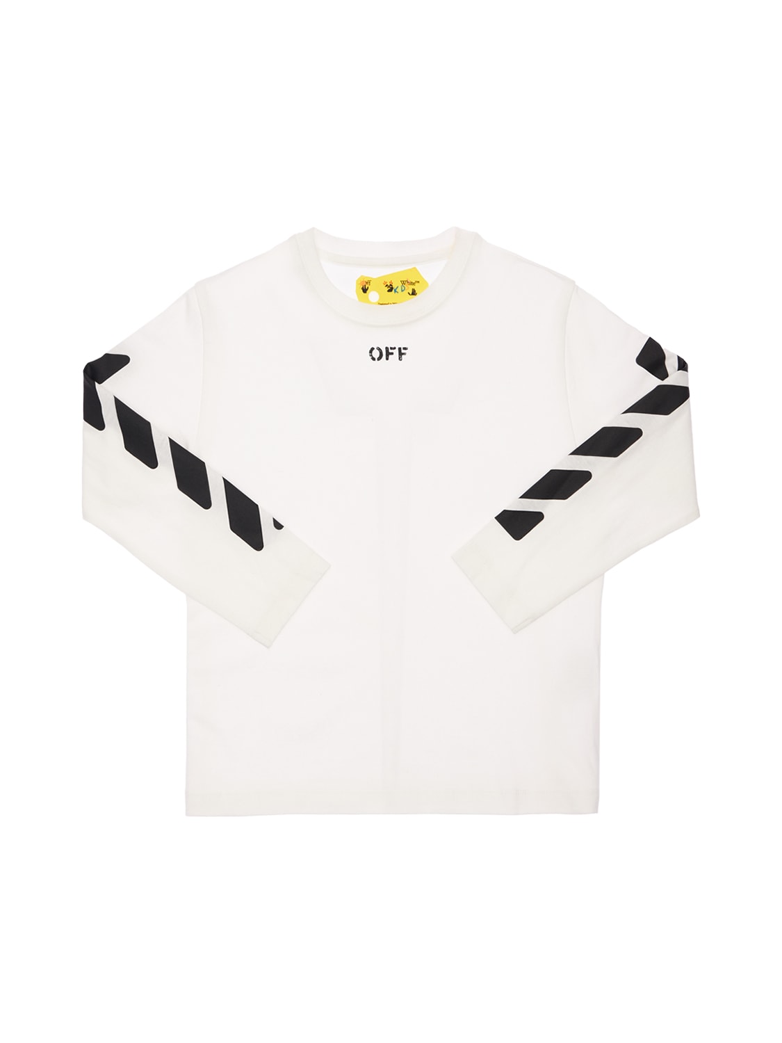 OFF-WHITE LOGO印花棉质平纹针织T恤,74I19E007-MDEXMA2