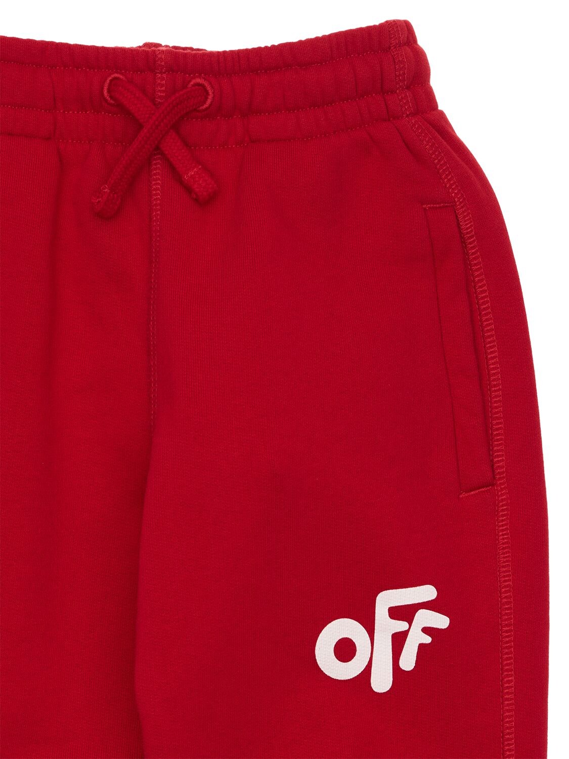 OFF-WHITE LOGO PRINT COTTON SWEATPANTS 74I19E014-MJUWMQ2