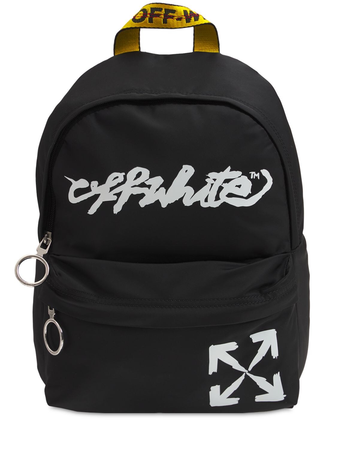 OFF-WHITE LOGO PRINT NYLON BACKPACK,74I19E035-MTAWMQ2