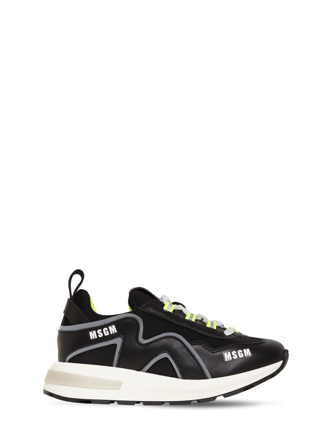 Sneakers Aus Leder Und Neopren