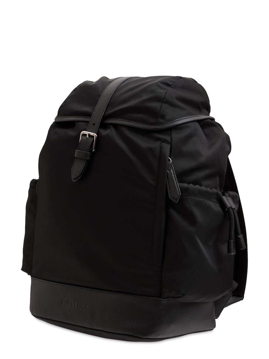 Shop Burberry Nylon Backpack W/ Changing Pad In Black