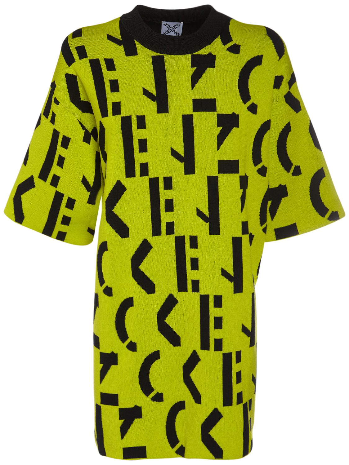 Monogram Cotton Blend Mini T-shirt Dress