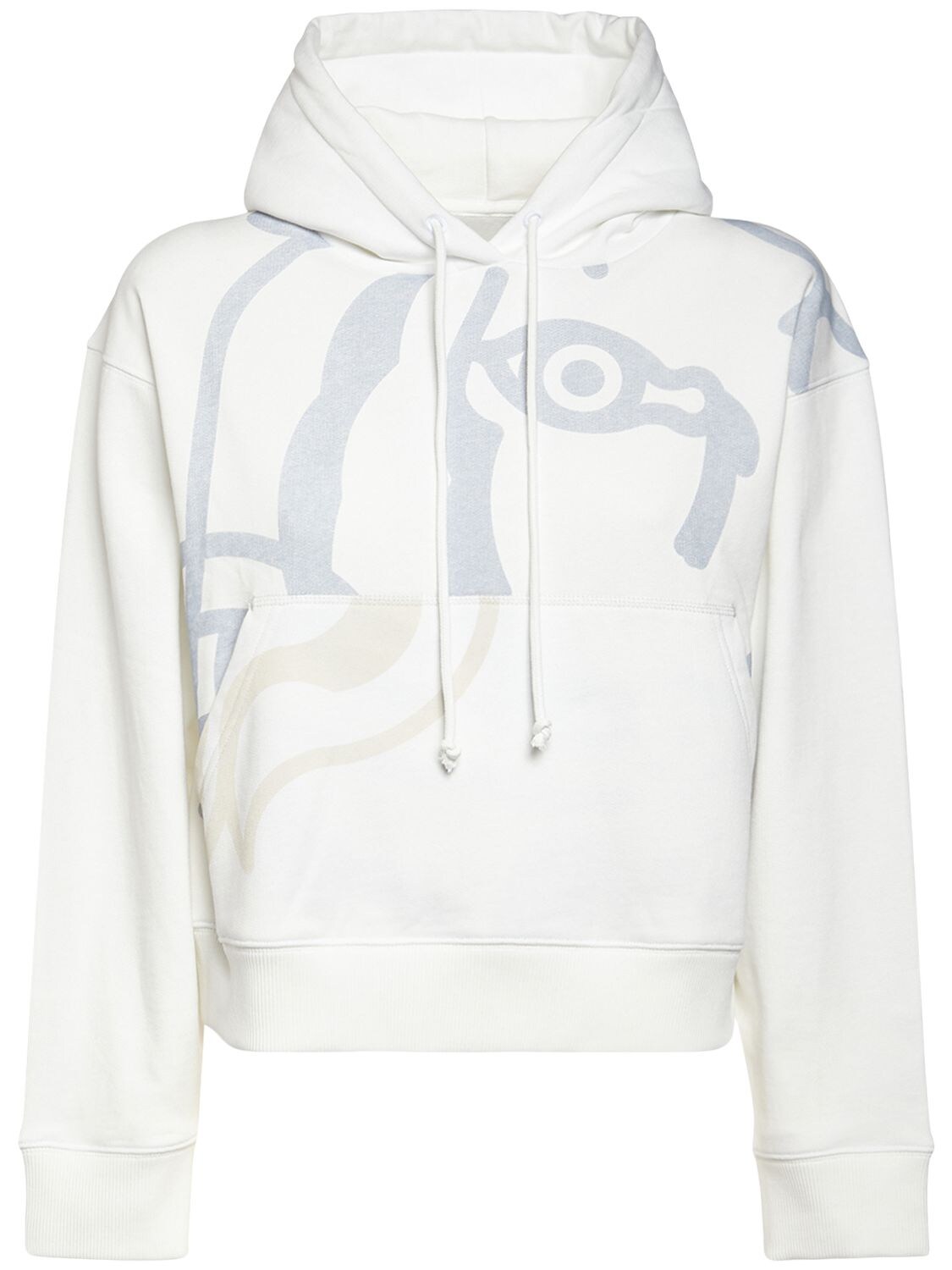 KENZO K-TIGER COTTON SWEATSHIRT HOODIE,74I1JN015-MDI1