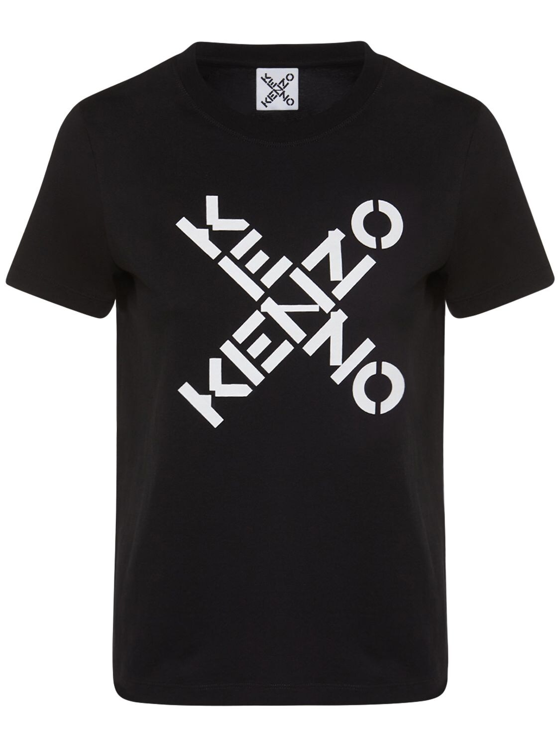 Kenzo Logo Sport Classic Cotton T-shirt In Black