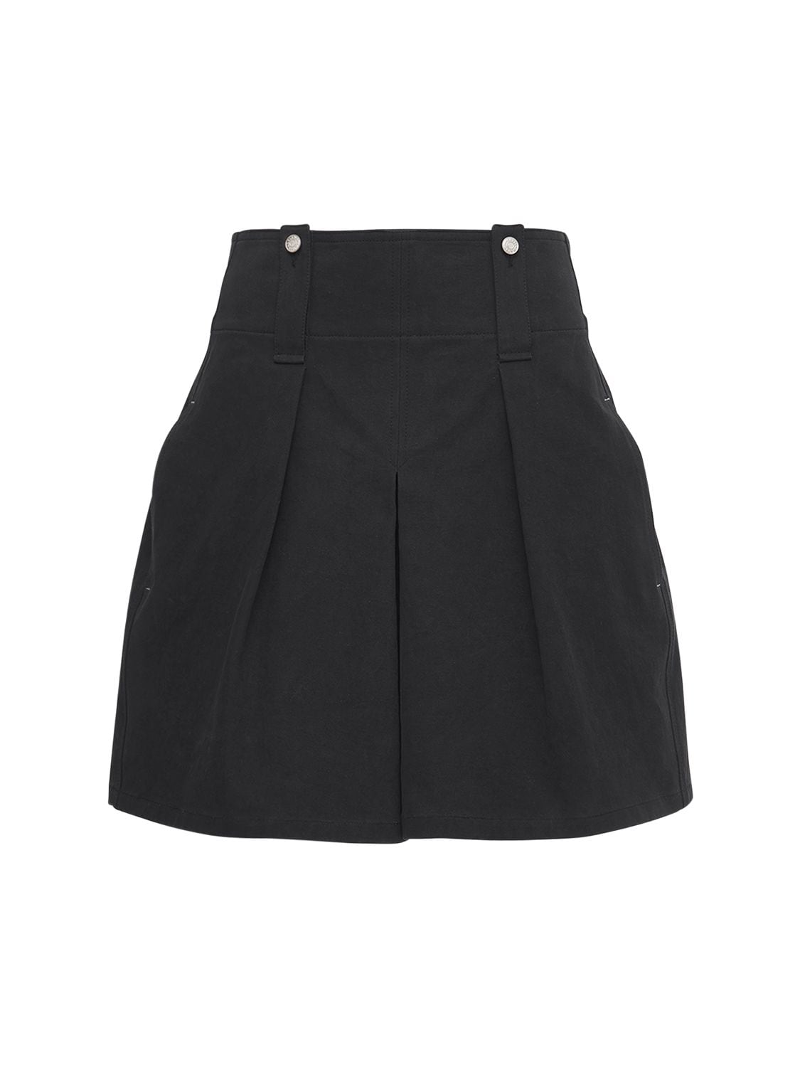 Isabel Marant Dicochia Tailored Cotton Shorts In Black