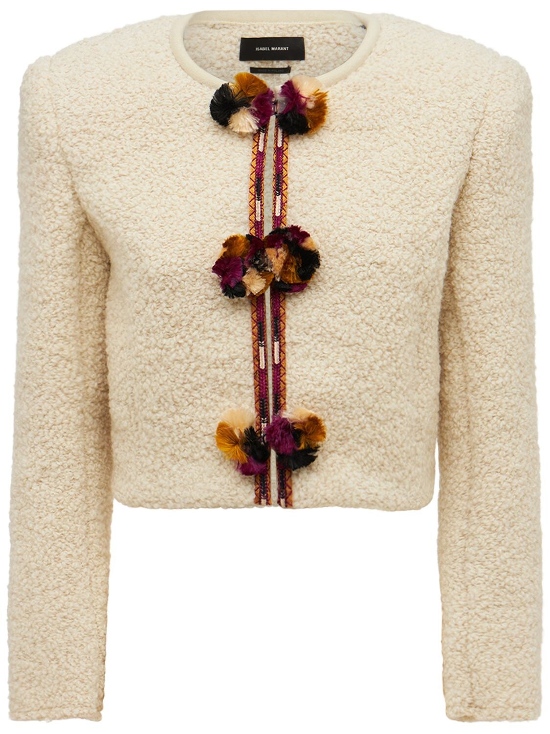 ISABEL MARANT GRADIAZI羊毛装饰夹克,74I1K6008-WVDFQW2