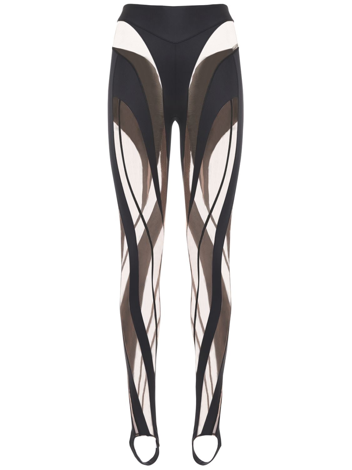 Shiny & Sheer Tulle Leggings