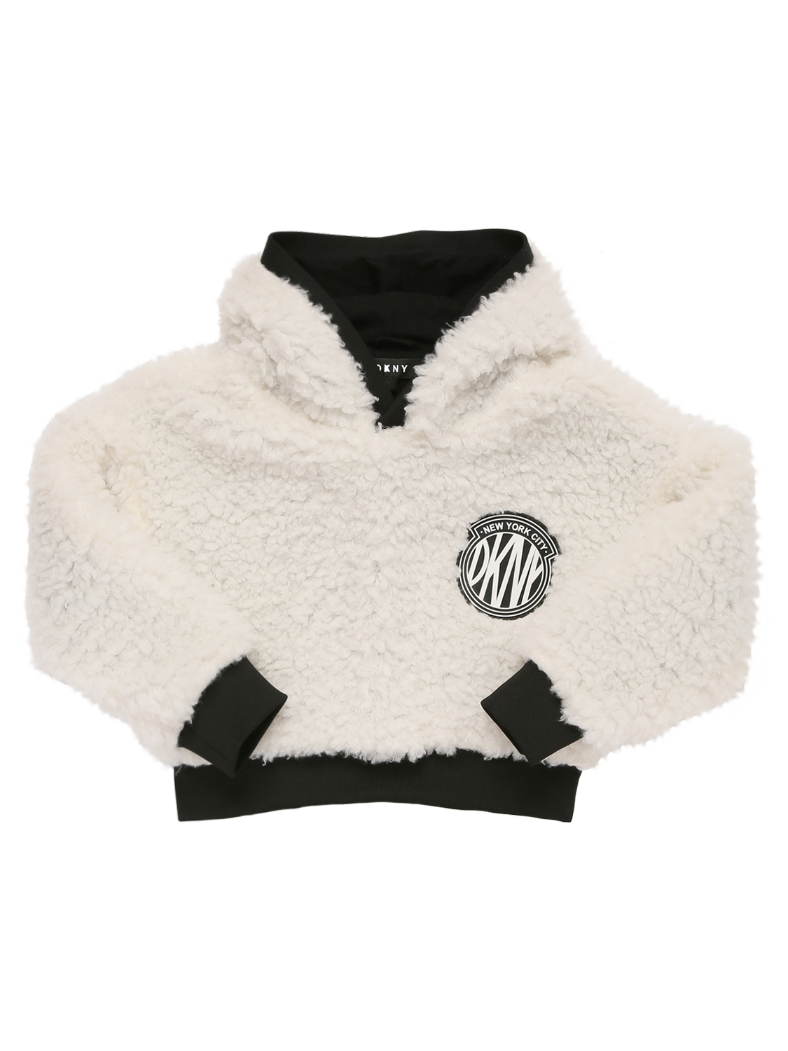 Hoodie Aus Kunstshearling Mit Logo