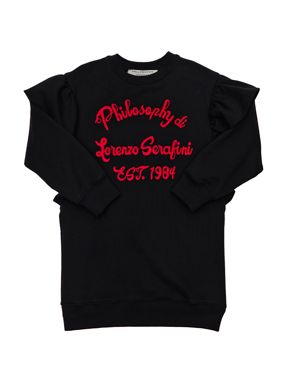 Kleid Aus Baumwollfleece Mit Logo