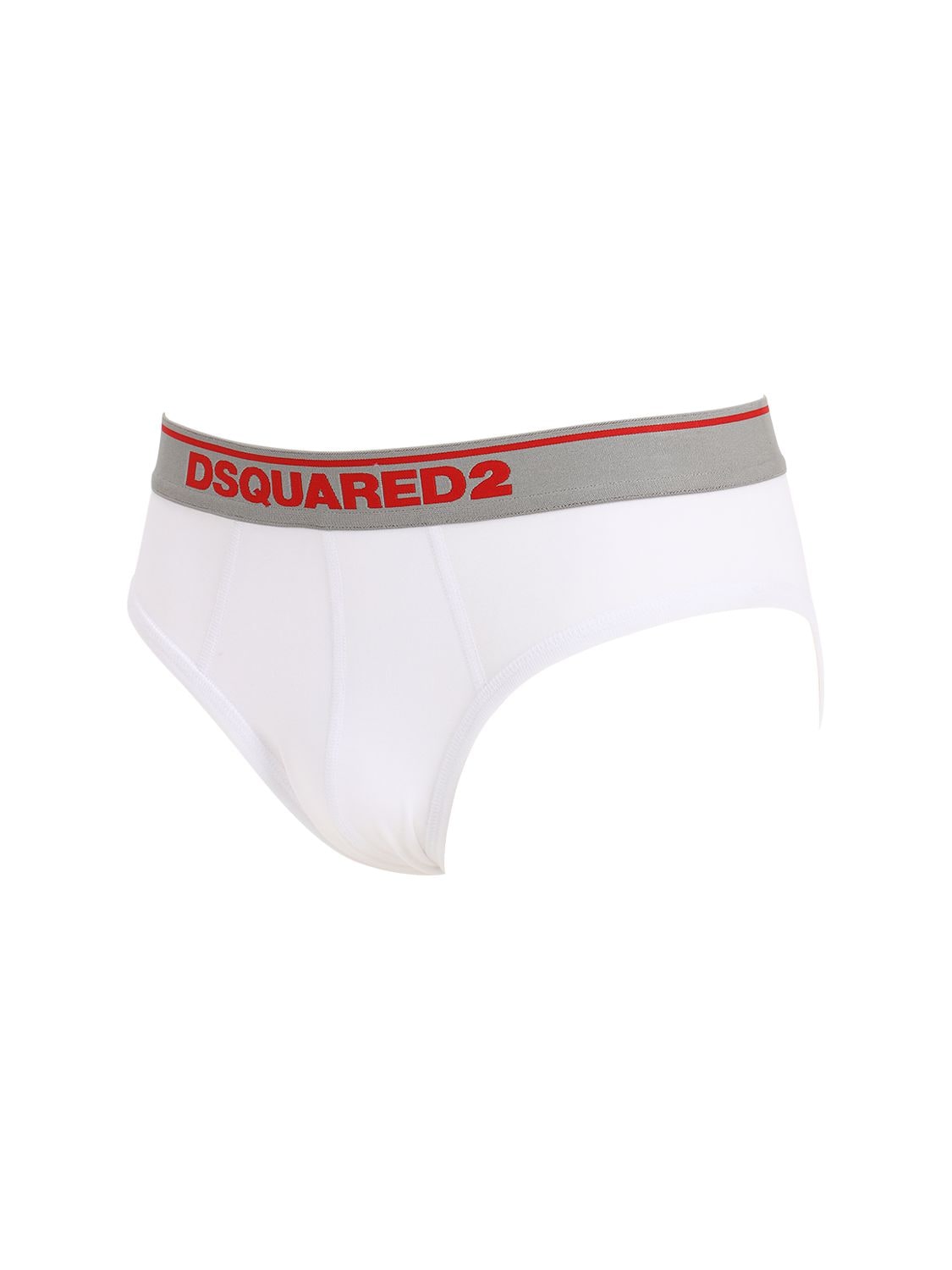 Shop Dsquared2 Underwear Pack Of 2 Logo Modal Jersey Briefs In White
