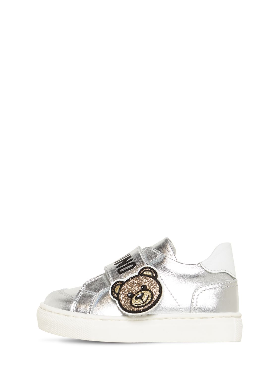 Ledersneakers Mit Bärenmotiv
