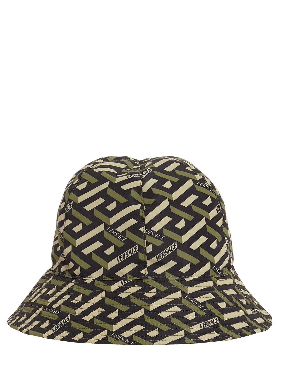 Cappello bucket con stampa Farfetch Accessori Cappelli e copricapo Cappelli Cappello Bucket Bianco 