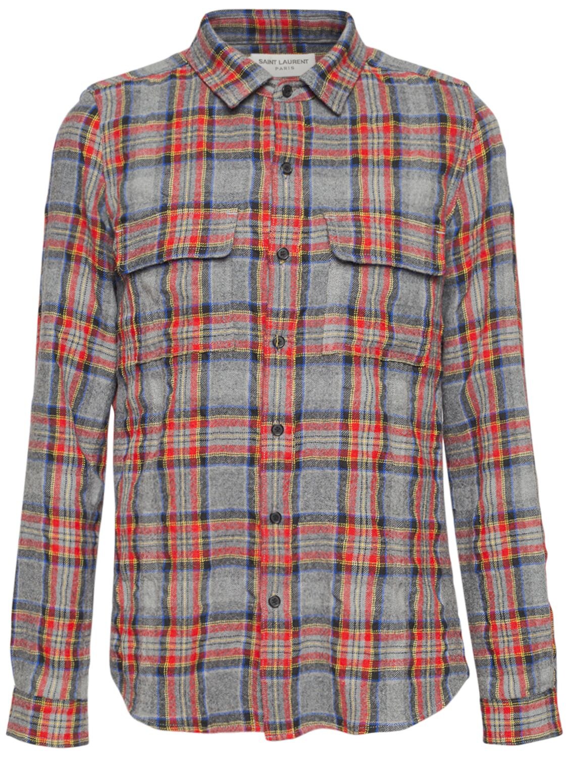 ReadyFit Tartan Check Slim Long Sleeve Shirts Button Down Shirts for Men Mens Plaid Shirts