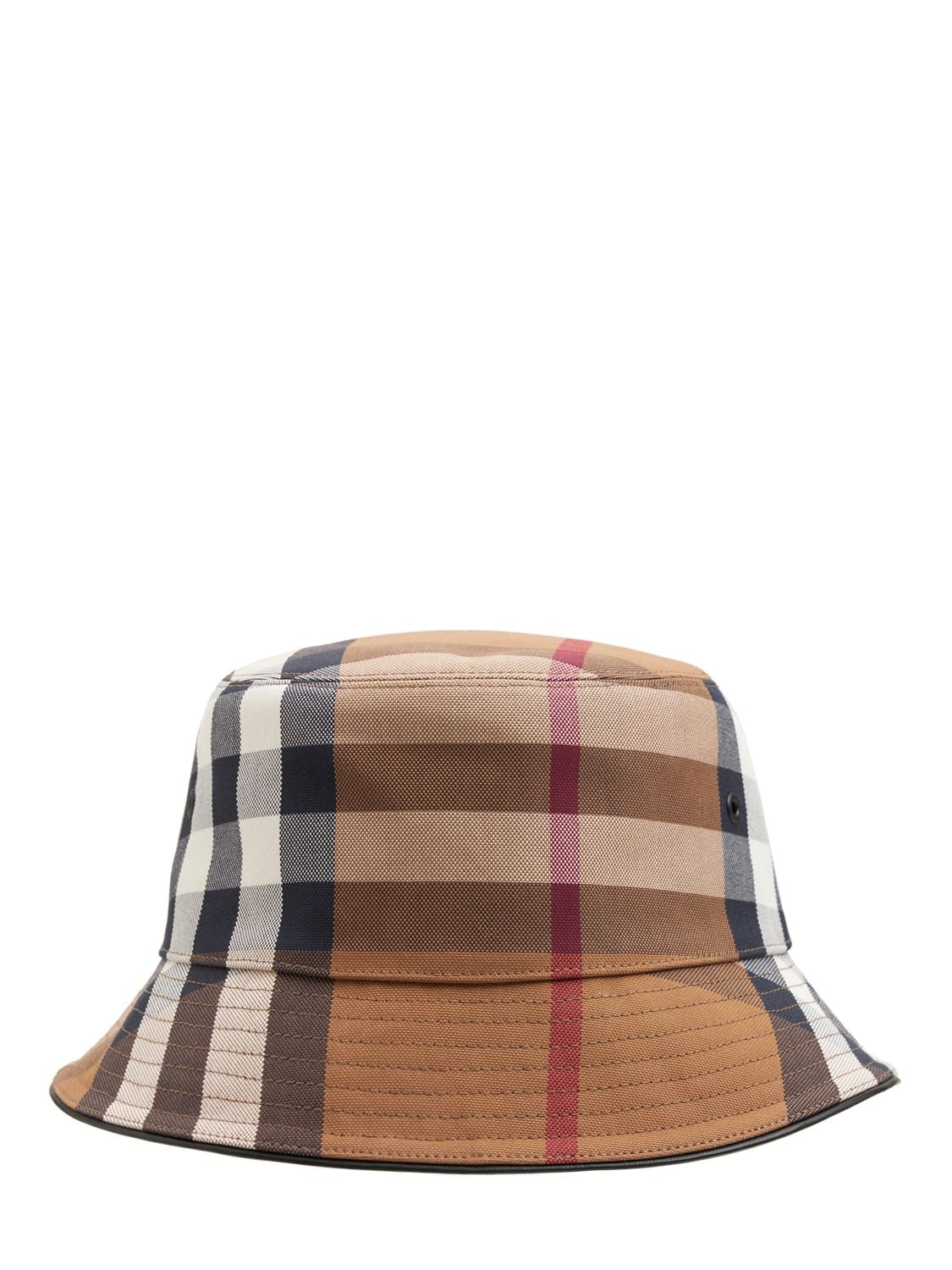BURBERRY 格纹棉质帆布渔夫帽,74I3EJ053-QTG4OTQ1