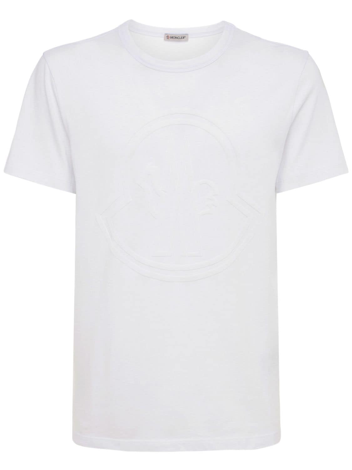 Rubberized Logo Cotton Jersey T-shirt