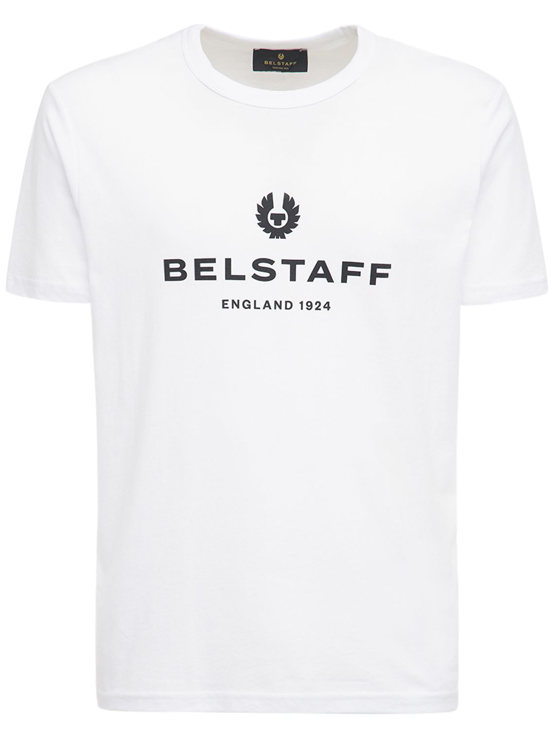 T-shirt Aus Baumwolljersey "belstaff 1924"