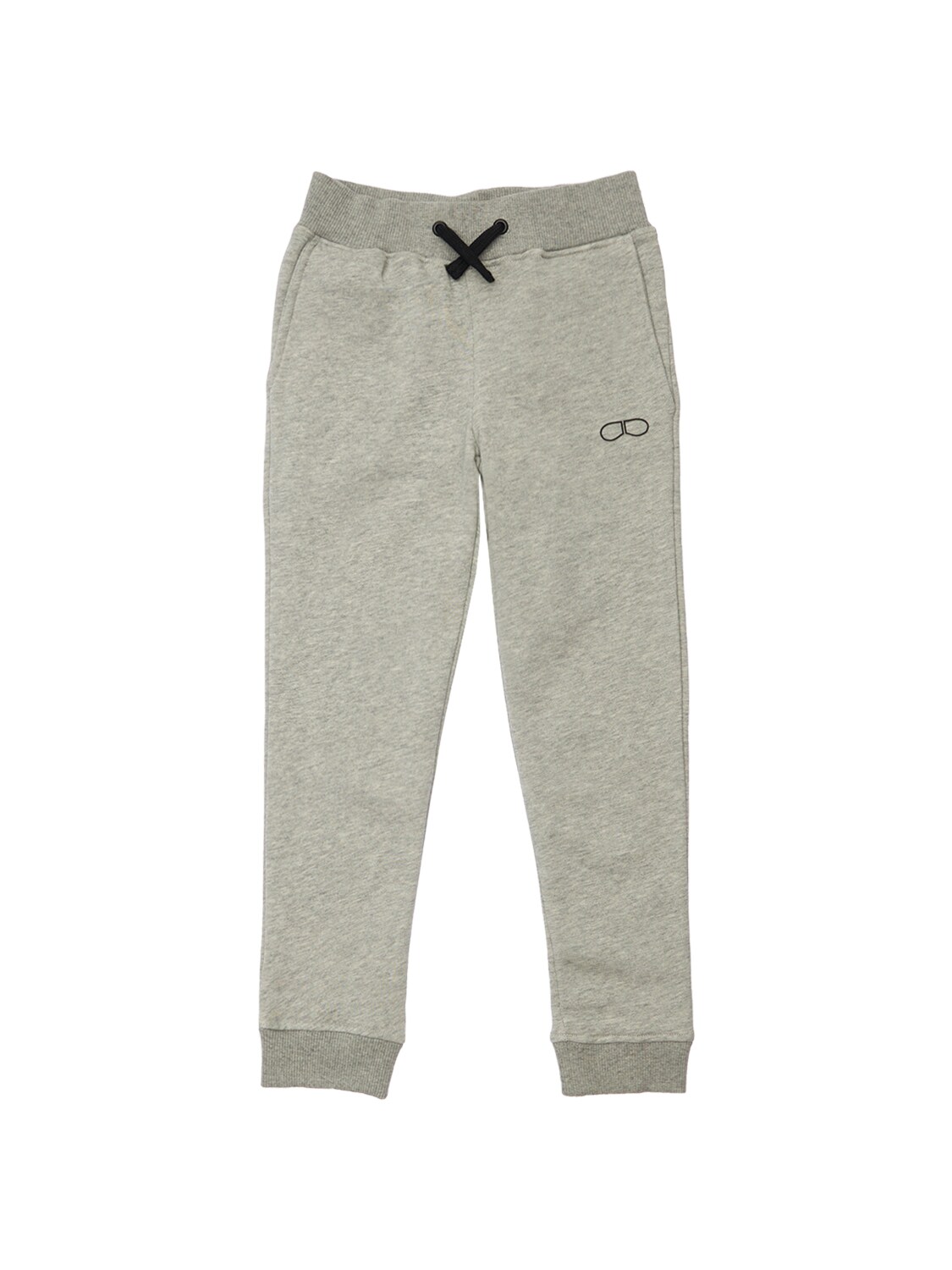 Ai Riders Kids' Logo Print Cotton Sweatpants In Grey