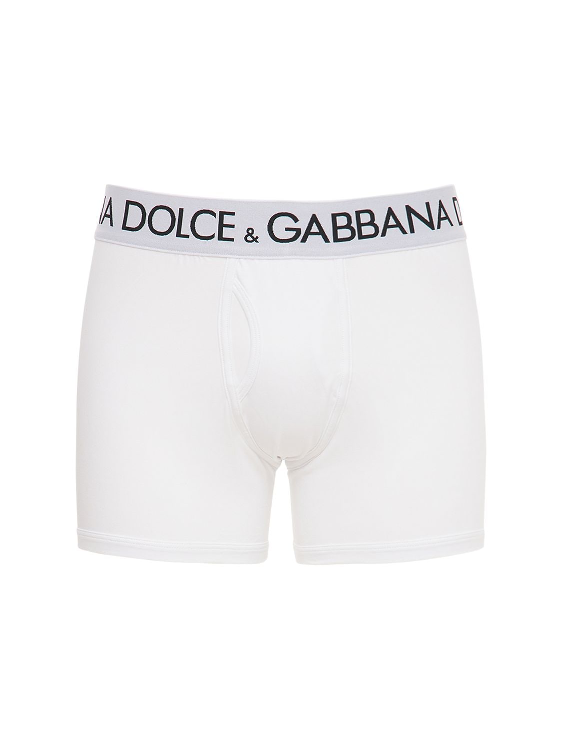 DOLCE & GABBANA LOGO棉质平角内裤,74I3IS003-VZA4MDA1
