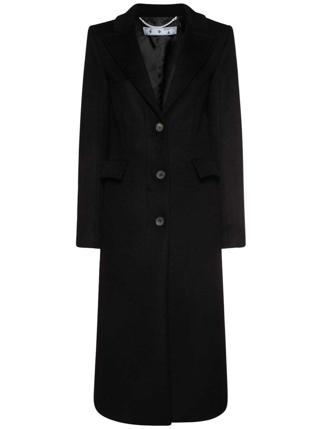 breasted wool coat - Black | Luisaviaroma
