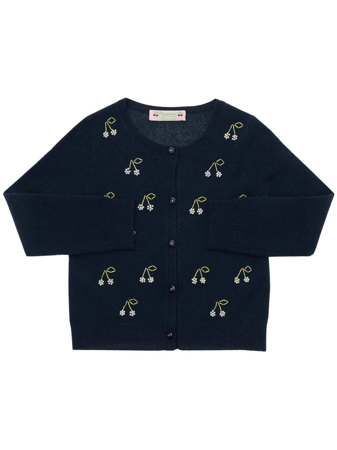 Cardigan Aus Kaschmirstrick Mit Intarsien