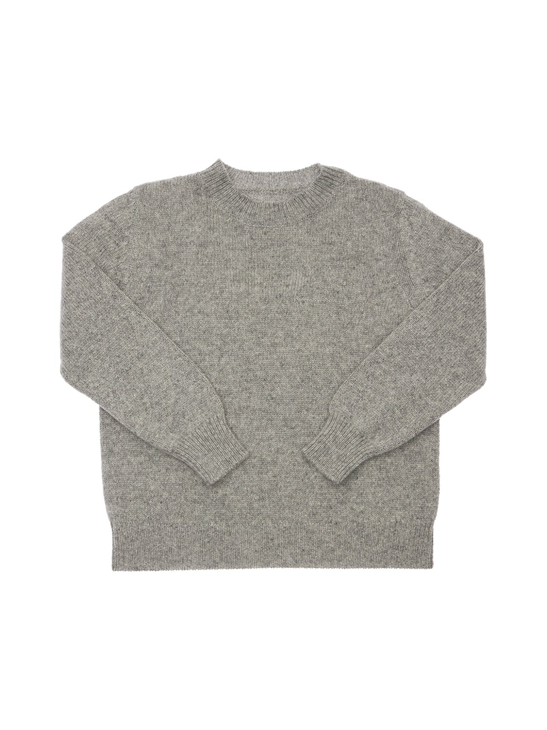 The Row Kids' Dewey Cashmere Knit Sweatshirt In Medium Heather Grey