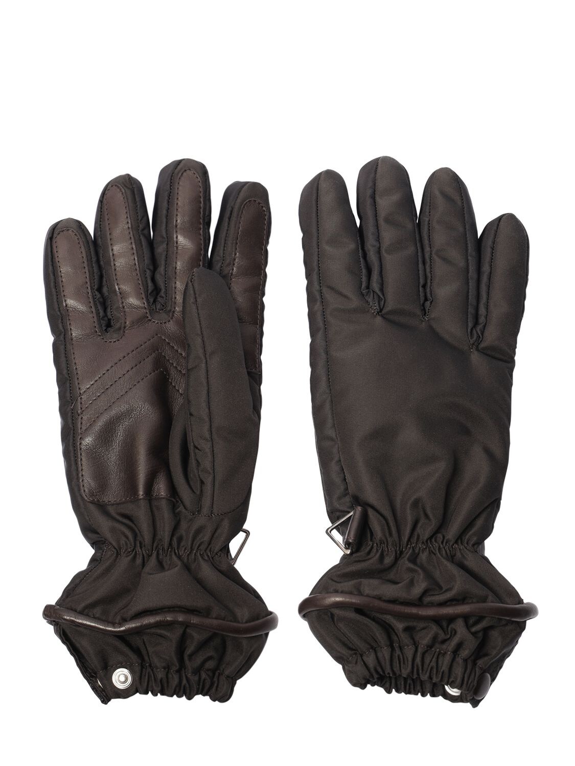 Bottega Veneta Technical Gloves In Fondant
